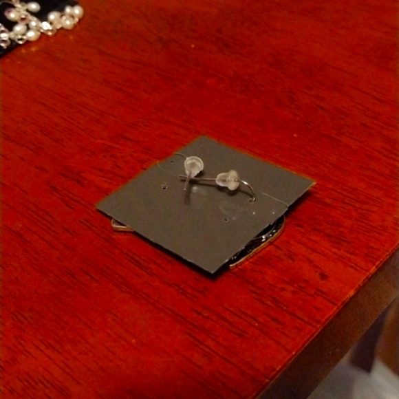 🌟 Rain Heart Shaped Earrings NWOT - Picture 3 of 3